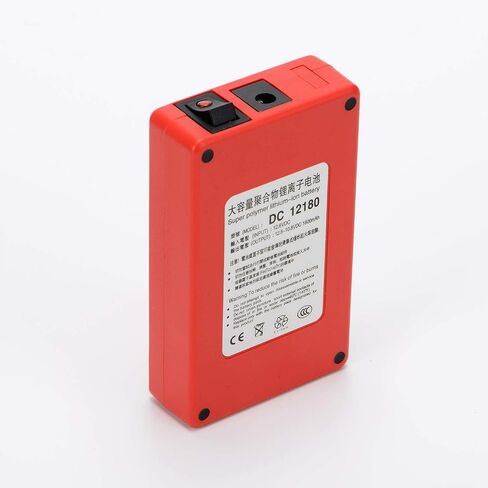 ABENIC DC 12V 2A (24W) 1800mAh بطارية ليثيوم أيون قابلة لإعادة الشحن للغاية DC12180 أحمر in Saudi Arabia