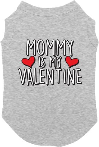 قميص Tcombo Mommy is My Valentine Dog (أحمر، متوسط) in Saudi Arabia
