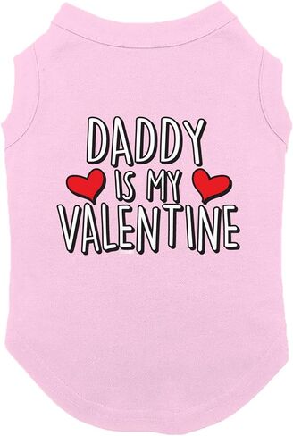 قميص Tcombo Mommy is My Valentine Dog (أحمر، متوسط) in Saudi Arabia