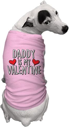 قميص Tcombo Mommy is My Valentine Dog (أحمر، متوسط) in Saudi Arabia