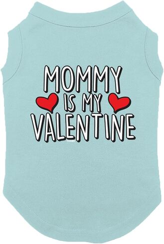 قميص Tcombo Mommy is My Valentine Dog (أحمر، متوسط) in Saudi Arabia