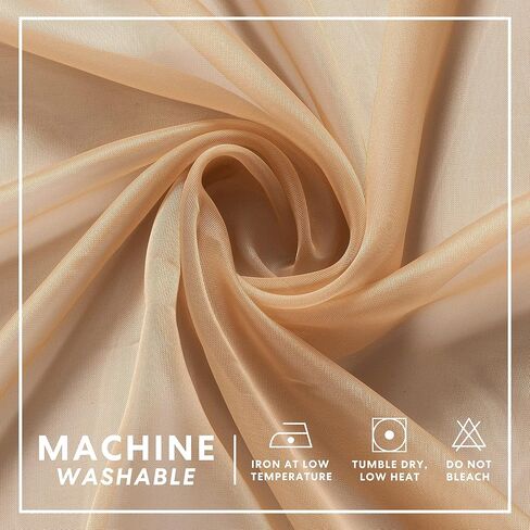 Regal Home Collections Solid Lightweight Voile Sheer Curtains - Grommet Light Filtering Curtains - Sheer Window Curtain Panels for Living Room, Dining Room - Sheer Drapes (52in W x 63in L, Plum) in Kuwait