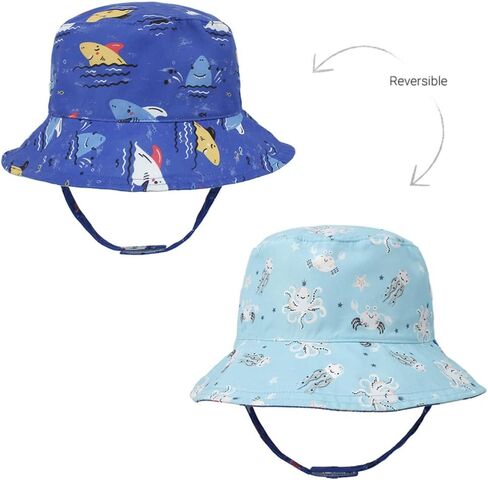 Baby Boy Girl Sun Hat,Adjustable Toddler Kids UPF 50+ Sun Protective Wide Brim Sun Hat,Beach Hat for Girl Boy in Kuwait