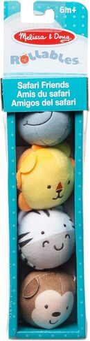 Melissa & Doug Rollables Safari Friends Infant and Toddler Toy (4 Pieces) in Saudi Arabia
