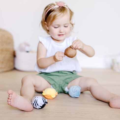 Melissa & Doug Rollables Safari Friends Infant and Toddler Toy (4 Pieces) in Saudi Arabia
