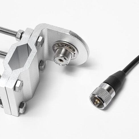 Universal Roll Bar Mirror Antenna Mount with NMO Connector and 16.4ft RG58 UHF PL259 Male to Male Coaxial Cable. in Saudi Arabia