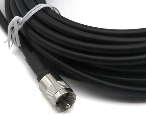 Universal Roll Bar Mirror Antenna Mount with NMO Connector and 16.4ft RG58 UHF PL259 Male to Male Coaxial Cable. in Saudi Arabia