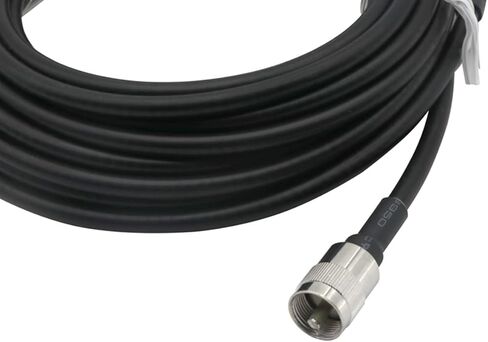 Universal Roll Bar Mirror Antenna Mount with NMO Connector and 16.4ft RG58 UHF PL259 Male to Male Coaxial Cable. in Saudi Arabia