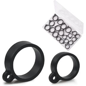 Fishing Rod Hook Keeper Fish Lure Bait Holders with 2 Size Elastic Rubber Rings for Worm Hooks and Treble Hook Saves Rod Guides and Cork Handles, Fishing Gear and Accessories 20pcs in Kuwait