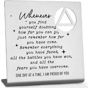 هدايا الرصانة للرجال، هدايا عيد ميلاد رصينة، هدايا الرصانة للنساء، هدايا التعافي AA، علامات الرصانة، هدايا رصينة، هدايا AA، هدايا التعافي للنساء والرجال، علامات زخرفية تحفيزية WDS2 in Kuwait