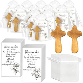 Lragvtbk 25 ​​مجموعة صليب خشبي صغير لهدايا الجنازة وأصدقاء العائلة والأحباء، صلبان صلاة محمولة، احتفال بديكورات الحياة، هدية الكنيسة in Kuwait