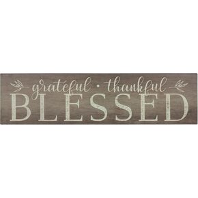 لوحة فنية جدارية رائعة من Stratton Home Decor Grateful, Thankful, 28.00 عرض × 1.50 عمق × 7.00 ارتفاع، محايدة in Kuwait