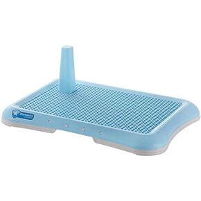 PENCK Dog Training Pads Pet Toilet for Puppies - Mesh Grid PP Pet Training Toilet with Tray & Shovel for Potty Trainer Indoor Outdoor, Blue, Large in Kuwait