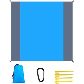 بطانية الشاطئ بطانية نزهة بطانية للماء مقاومة للرمل للبالغين 4-7 سنوات خفيفة الوزن حصيرة الشاطئ 79 بوصة × 83 بوصة للتخييم والمشي لمسافات طويلة والسفر in Kuwait