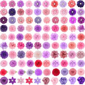 100 Pcs Dog Collar Flowers Pet Flower Bow Ties Multicolor Dog Charms Flower Collar Flowers Charms for Dog Collar Grooming Accessories in Saudi Arabia