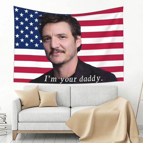 NYRZT American Flag Tapestry, Humorous Tapestry, Poster Tapestry, Suitable for Dormitories, Living Rooms, Bedrooms Decor 60x50 inches in Saudi Arabia