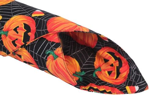 3 PCS/Pack Halloween Dog Bandana Pumpkin Reversible Triangle Bibs Scarf Accessories for Dogs Cats Pets Large in Kuwait