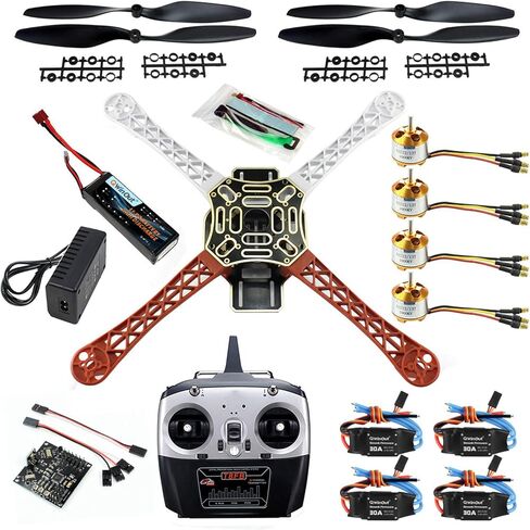 QWinOut F450 Drone Frame Kit 4-Axis Airframe 450mm Quadcopter Frame Kit with Landing Skid Gear in Saudi Arabia