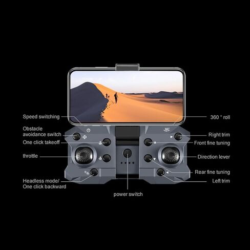 طائرة بدون طيار Luqeeg K6 Max مع 3 كاميرات عالية الدقة، بطارية مدمجة، طائرة كوادكوبتر قابلة للطي لعمر 14 عامًا فما فوق، عرض في الوقت الحقيقي، تحوم لتحديد موضع التدفق البصري، تصوير مرشح الجمال in Saudi Arabia