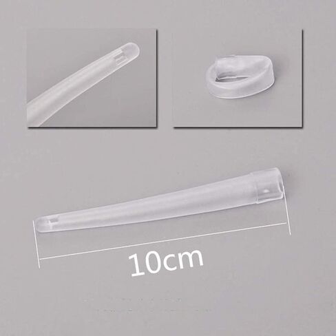 أنبوب حقنة شرجية بديلة للقسطرة، MTSXDYT 10 سم ملحقات استبدال حقنة شرجية لأنبوب القولون، نصائح حقنة شرجية ناعمة من الدرجة الطبية لتنظيف القولون، مرفق حقنة شرجية للاستعمال مرة واحدة (10 عبوات) in Kuwait