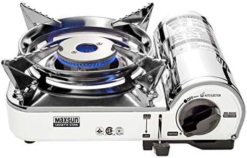 موقد غاز صغير محمول MS8000 من ماكسسون، 7172 وحدة حرارية بريطانية، تصميم مدمج مع حقيبة حمل in Kuwait