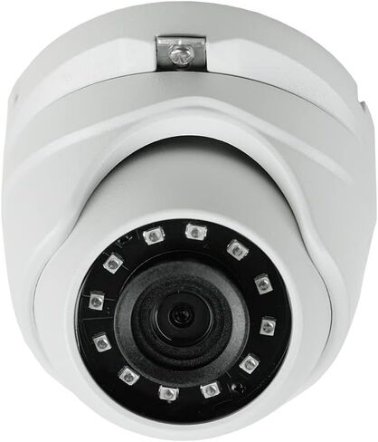 كاميرا BV-Tech 2MP 4 في 1 AHD/CVI/TVI/تناظرية خارجية/داخلية على شكل برج مع رؤية ليلية بالأشعة تحت الحمراء المصفوفة - كاميرا مراقبة بعدسة ثابتة 2.8 مم (1080P-أبيض) in Kuwait