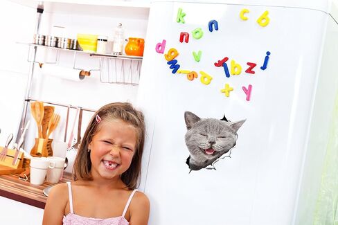 Winston & Bear British Shorthair Cat Wall Decals - 2 Pack - British Shorthair Cat Toilet Sticker – 3D Cat Car Window and Bumper Sticker - Retail Packaged Grey Kitten Lover Gifts in Kuwait