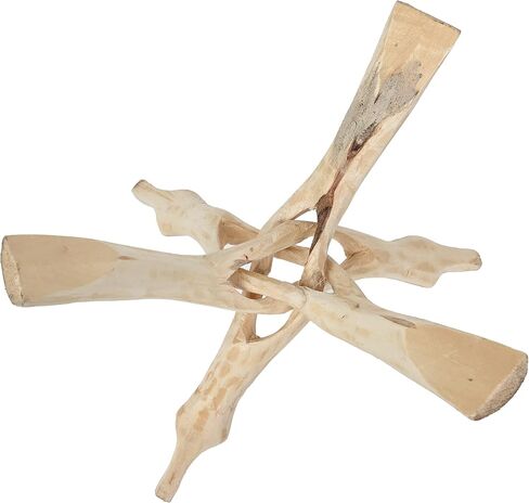 Wooden Tripod Stand Perfect for Abalone Shells, Crystal Balls and More Wood (Natural, 2 Inches) in Saudi Arabia