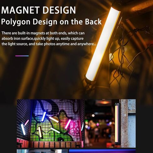 عصا اضاءة LED محمولة باليد ويك لايت K21 2500-8500 كلفن قابلة للتعتيم CRI 95+ TLCI 97+ مع بطارية مدمجة 2500mAh، شريط اضاءة للتحكم في التطبيق والتصوير الفوتوغرافي in Kuwait