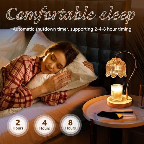 Candle Warmer Lamp, Electric Candle Lamp Warmer, Dimmable Lantern with Timer, Gifts for Mom, Compatible with Small & Large Jar Bedroom Home Decor Dimmable Wax Melt Warmer for Scented Wax, Housewarming in Kuwait