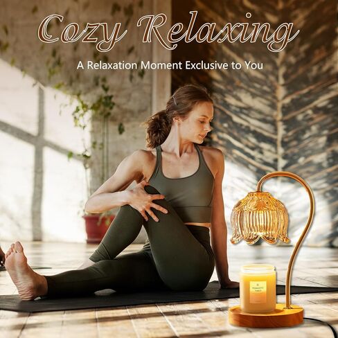 Candle Warmer Lamp, Electric Candle Lamp Warmer, Dimmable Lantern with Timer, Gifts for Mom, Compatible with Small & Large Jar Bedroom Home Decor Dimmable Wax Melt Warmer for Scented Wax, Housewarming in Kuwait