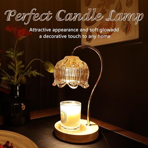 Candle Warmer Lamp, Electric Candle Lamp Warmer, Dimmable Lantern with Timer, Gifts for Mom, Compatible with Small & Large Jar Bedroom Home Decor Dimmable Wax Melt Warmer for Scented Wax, Housewarming in Kuwait