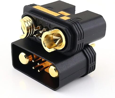 SoloGood 170A High Current Antispark QS10-S Male Female Connectors Plugs with 4Pin Signal for Drone RV E-Bike Battery Charger(Black, 1 Pair) in Saudi Arabia