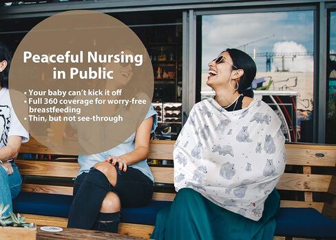 أغطية مقاعد السيارة للأطفال وغطاء للرضاعة من بوبي - نمط للجنسين ناعم وقابل للتمدد (بودي) in Kuwait