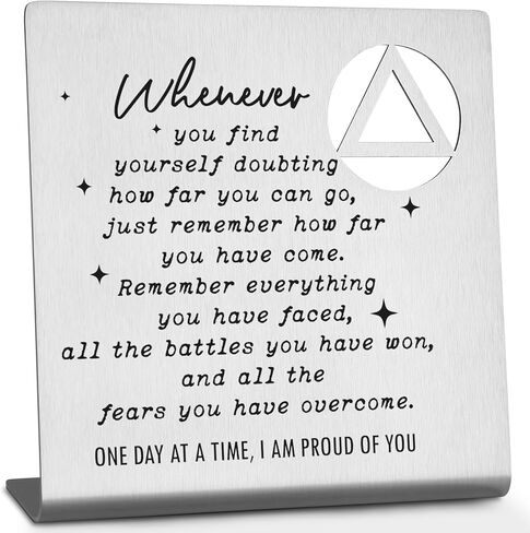 هدايا الرصانة للرجال، هدايا عيد ميلاد رصينة، هدايا الرصانة للنساء، هدايا التعافي AA، علامات الرصانة، هدايا رصينة، هدايا AA، هدايا التعافي للنساء والرجال، علامات زخرفية تحفيزية WDS2 in Kuwait