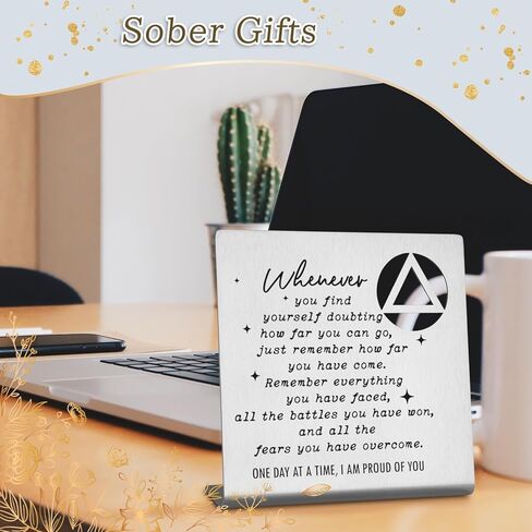 هدايا الرصانة للرجال، هدايا عيد ميلاد رصينة، هدايا الرصانة للنساء، هدايا التعافي AA، علامات الرصانة، هدايا رصينة، هدايا AA، هدايا التعافي للنساء والرجال، علامات زخرفية تحفيزية WDS2 in Kuwait