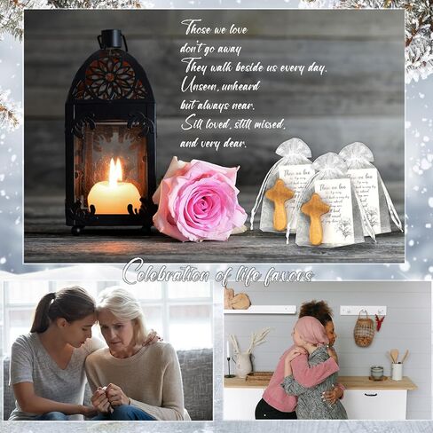 Lragvtbk 25 ​​مجموعة صليب خشبي صغير لهدايا الجنازة وأصدقاء العائلة والأحباء، صلبان صلاة محمولة، احتفال بديكورات الحياة، هدية الكنيسة in Kuwait