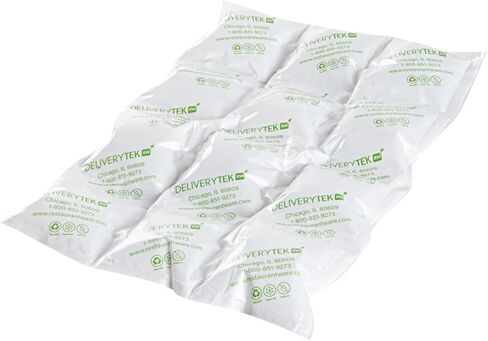 Delivery Tek 11.4 x 7.7 Ice Sheets, 10 Durable Cold Packs - Easy-To-Use Design, Leakproof, Plastic Shipping Ice Packs, Reusable, For Frozen Meat, Vegetables, or Beverages - Restaurantware in Saudi Arabia