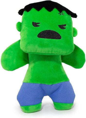 Buckle-Down Dog Toy, Marvel, Plush Squeaker Kawaii Hulk Standing Pose, Multi Color, 8" x 6", (DTPT-HUR) in Saudi Arabia