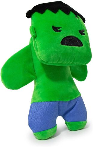 Buckle-Down Dog Toy, Marvel, Plush Squeaker Kawaii Hulk Standing Pose, Multi Color, 8" x 6", (DTPT-HUR) in Saudi Arabia