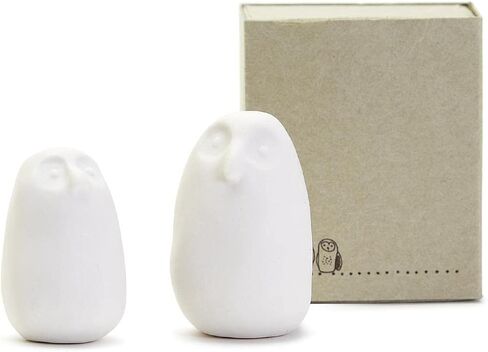 زوج البوم الحكيم E0014 من شركة Two's Company في صندوق هدايا، عرض 2 بوصة، بورسلين، in Kuwait