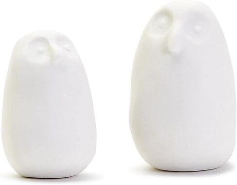 زوج البوم الحكيم E0014 من شركة Two's Company في صندوق هدايا، عرض 2 بوصة، بورسلين، in Kuwait