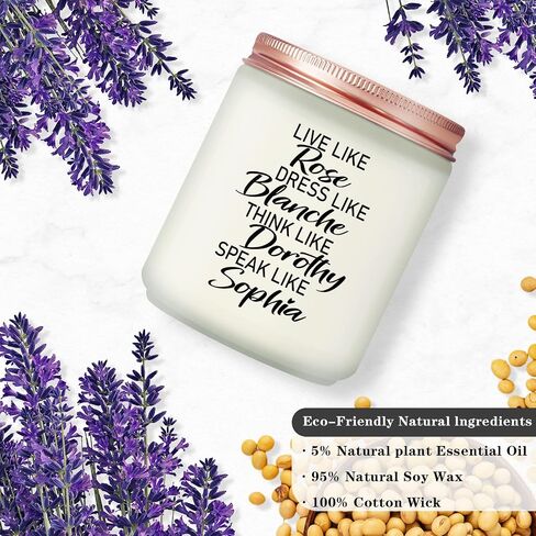 Maybeone Golden Girls Merchandise for Women - Live like Rose - The Golden Girls Candle Gifts for Fans - Golden Girls Birthday Christmas Gifts for Friend Sister Mom Grandma in Saudi Arabia