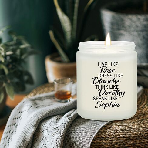 Maybeone Golden Girls Merchandise for Women - Live like Rose - The Golden Girls Candle Gifts for Fans - Golden Girls Birthday Christmas Gifts for Friend Sister Mom Grandma in Saudi Arabia