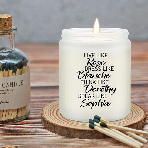Maybeone Golden Girls Merchandise for Women - Live like Rose - The Golden Girls Candle Gifts for Fans - Golden Girls Birthday Christmas Gifts for Friend Sister Mom Grandma in Saudi Arabia
