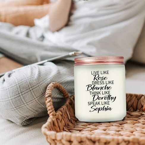 Maybeone Golden Girls Merchandise for Women - Live like Rose - The Golden Girls Candle Gifts for Fans - Golden Girls Birthday Christmas Gifts for Friend Sister Mom Grandma in Saudi Arabia