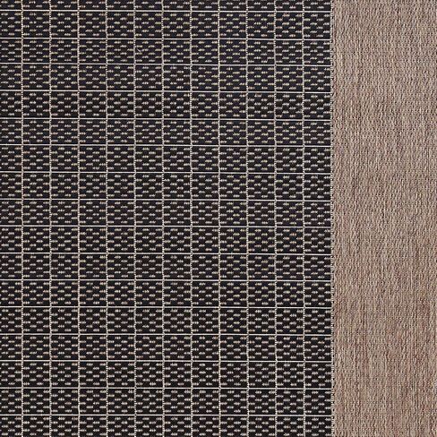 Couristan Recife Checkered Field Indoor/Outdoor Area Rug, 3'9" x 5'5", Natural-Green in Saudi Arabia