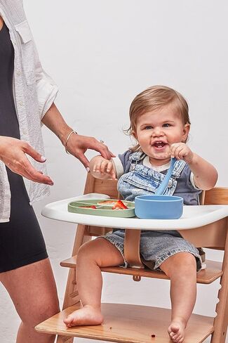 ملعقة تغذية أطفال من السيليكون من دولوب | 2 عبوة | خالية من مادة BPA | آمنة للاستخدام في غسالة الأطباق (أزرق داكن) in Saudi Arabia
