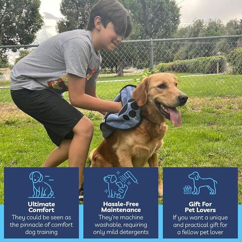 Twin Sycamores Small Dog Towel for Drying Dogs - Premium Pet Grooming Bath Towel with Comfortable Hand Pockets and Super Absorbent Microfibers - Quick Drying & Machine Washable - 11.8" x 35.4" in Saudi Arabia