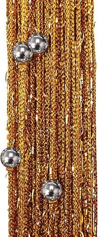 Atsweetlife مطرز ستارة الباب سلسلة الستائر، ستائر الخرز المدخل معلقة غرفة المقسم مطرز ديكور الهبي بريق هامش لوحة خزانة نافذة الأبواب الترتر بوهو الأبواب شرابة (الذهب) in Kuwait